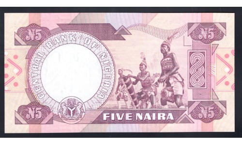 Нигерия 5 найра (1984-2000) (NIGERIA 5 naira (1984-2000)) P 24d : UNC