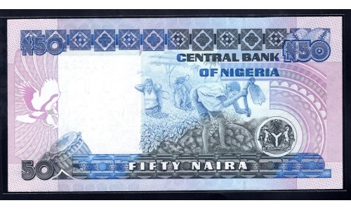Нигерия 50 найра (1984-2000) (NIGERIA 50 naira (1984-2000) P 27a : UNC