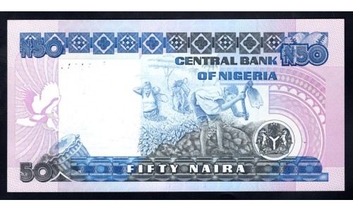 Нигерия 50 найра 2001 (NIGERIA 50 naira 2001) P 27d : UNC