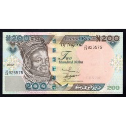 Нигерия 200 найра 2002 (NIGERIA 200 naira 2002) P 29a : UNC