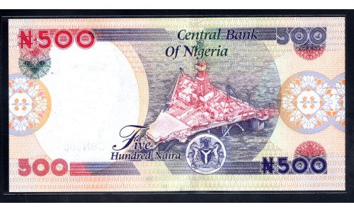 Нигерия 500 найра 2002 (NIGERIA 500 naira 2002) P 30a : UNC