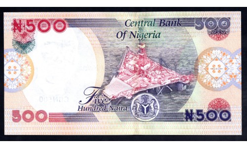 Нигерия 500 найра 2004 (NIGERIA 500 naira 2004) P 30b : UNC