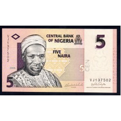Нигерия 5 найра 2006 (NIGERIA 5 naira 2006) P 32a(1) : UNC