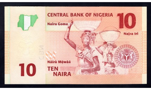 Нигерия 10 найра 2006 (NIGERIA 10 naira 2006) P 33a : UNC