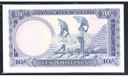 Нигерия 10 шиллингов (1968) (NIGERIA 10 shillings (1968)) P 11b : UNC