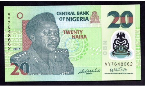 Нигерия 20 найра 2007 (NIGERIA 20 naira 2007) P 34b : UNC