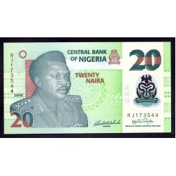 Нигерия 20 найра 2008 (NIGERIA 20 naira 2008) P 34d : UNC