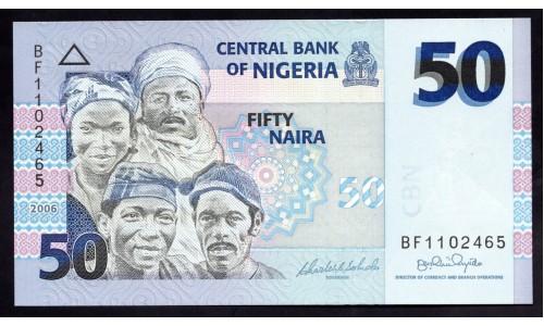 Нигерия 50 найра 2006 (NIGERIA 50 naira 2006) P 35a : UNC