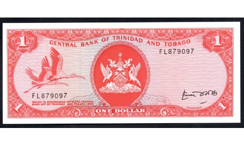 Тринидад и Тобаго 1 доллар 1964 года (TRINIDAD & TOBAGO 1 Dollar 1964) P30b: UNC