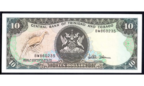 Тринидад и Тобаго 10 долларов 1979 г. (TRINIDAD & TOBAGO 10 Dollars 1979) P38d: UNC