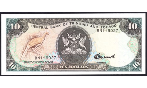 Тринидад и Тобаго 10 долларов 1979 года (TRINIDAD & TOBAGO 10 Dollars 1979) P38с: UNC