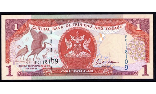 Тринидад и Тобаго 1 доллар 2006 года (TRINIDAD & TOBAGO 1 Dollar 2006) P46: UNC