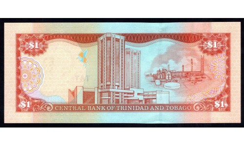 Тринидад и Тобаго 1 доллар 2002 года (TRINIDAD & TOBAGO 1 Dollar 2002) P41: UNC