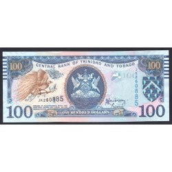 Тринидад и Тобаго 100 долларов 2006 года (TRINIDAD & TOBAGO 100 Dollars 2006) P51b: UNC