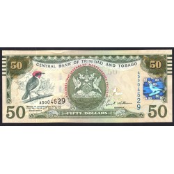 Тринидад и Тобаго 50 долларов 2012 года (TRINIDAD & TOBAGO 50 Dollars 2012) P53: UNC