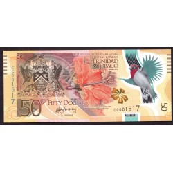 Тринидад и Тобаго 50 долларов 2014 года (TRINIDAD & TOBAGO 50 Dollars 2014) P54: UNC