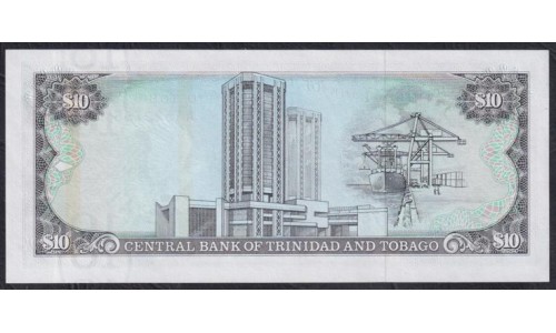 Тринидад и Тобаго 10 долларов 1979 года (TRINIDAD & TOBAGO 10 Dollars 1979) P38a: UNC