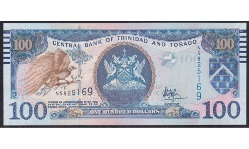 Тринидад и Тобаго 100 долларов 2006 года (TRINIDAD & TOBAGO 100 Dollars 2006) P51c: UNC