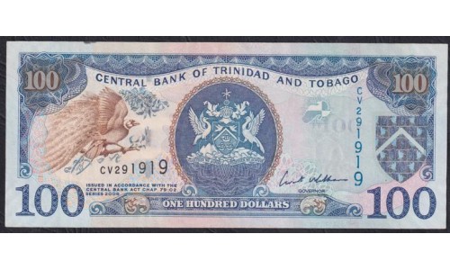 Тринидад и Тобаго 100 долларов 2006 года (TRINIDAD & TOBAGO 100 Dollars 2006) P51a: XF/aUNC