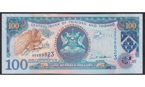 Тринидад и Тобаго 100 долларов 2009 года (TRINIDAD & TOBAGO 100 Dollars 2009) P52: UNC