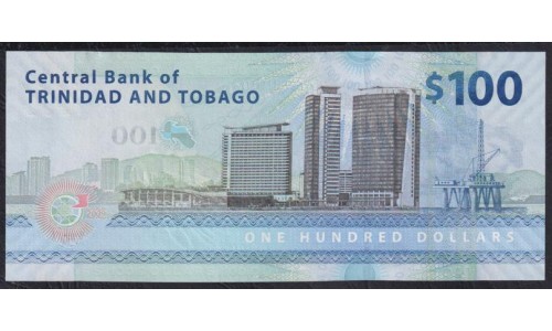 Тринидад и Тобаго 100 долларов 2009 года (TRINIDAD & TOBAGO 100 Dollars 2009) P52: UNC