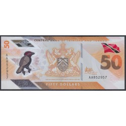 Тринидад и Тобаго 50 долларов 2020 года, полимер, серия АA (TRINIDAD & TOBAGO 50 Dollars 2020, Polymer) P W64: UNC