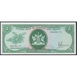 Тринидад и Тобаго 5 долларов 1964 -1977 года (TRINIDAD & TOBAGO 5 Dollars 1964-1977) P 31a: UNC