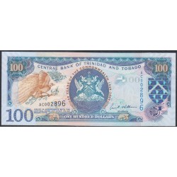 Тринидад и Тобаго 100 долларов 2009 года (TRINIDAD & TOBAGO 100 Dollars 2009) P52: UNC