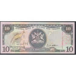 Тринидад и Тобаго 10 долларов 2002 года (TRINIDAD & TOBAGO 10 Dollars 2002) P43: UNC