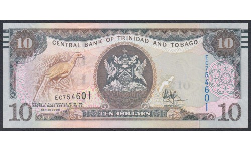Тринидад и Тобаго 10 долларов 2006 года (TRINIDAD & TOBAGO 10 Dollars 2006) P 57b: UNC