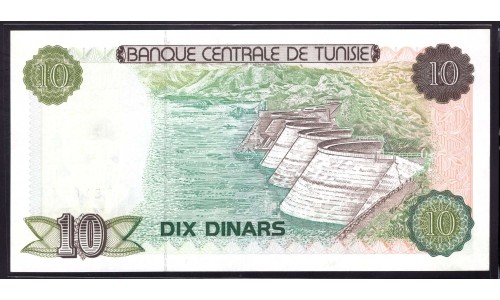 Тунис 10 динар 1980 г. (TUNISIE 10 dinar 1980) Р 76: UNC