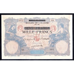 Тунис 1000 франков 1892 г. (TUNISIE 1000 francs 1892 ) Р 31: aUNC