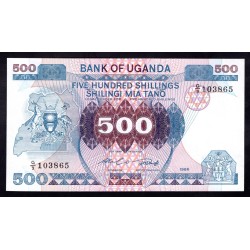 Уганда 500 шиллингов 1986 г. (UGANDA 500 shillings 1986) P 25: UNC