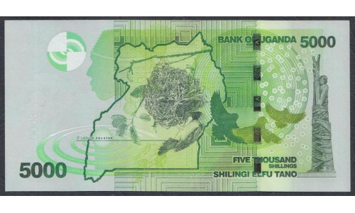 Уганда 5000 шиллингов 2017 г. (UGANDA  5000 shillings  2017) P 51e: UNC