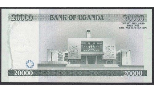Уганда 20000 шиллингов 2002  года, Редкие (UGANDA  20000 shillings  2002) P 42a: UNC