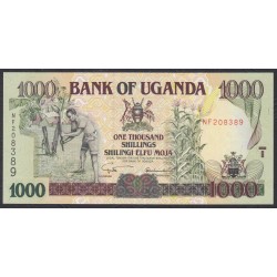 Уганда 1000 шиллингов 2001 года (UGANDA 1000 shillings 2001) P 39Аa: UNC