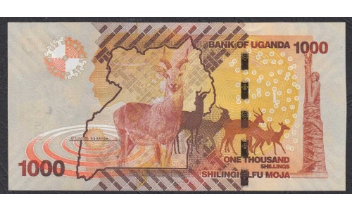 Уганда 1000 шиллингов 2017 года (UGANDA 1000 shillings 2017) P 49e: UNC