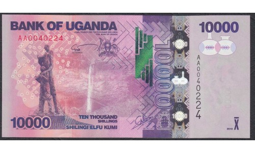 Уганда 10000 шиллингов 2010 г. (UGANDA  10000 shillings  2010) P 52a: UNC