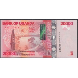 Уганда 20000 шиллингов 2010 года, Серия АА (UGANDA  20000 shillings 2010) P 53а: UNC