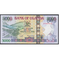 Уганда 5000 шиллингов 2004 г. (UGANDA  5000 shillings 2004) P 44a: UNC