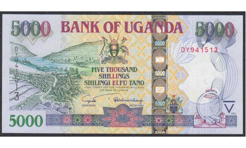 Уганда 5000 шиллингов 2004 г. (UGANDA  5000 shillings 2004) P 44a: UNC
