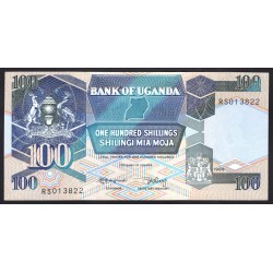 Уганда 100 шиллингов 1988 г. (UGANDA 100 shillings 1988) P 31b: UNC