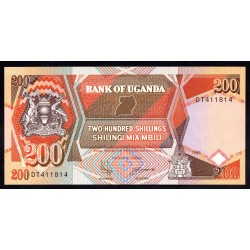 Уганда 200 шиллингов 1996 г. (UGANDA 200 shillings 1996) P 32b: UNC