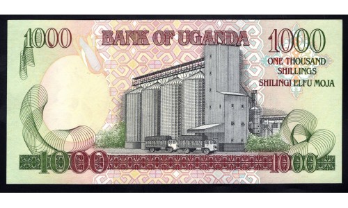 Уганда 1000 шиллингов 1991 г. (UGANDA 1000 shillings 1991) P 34а: UNC
