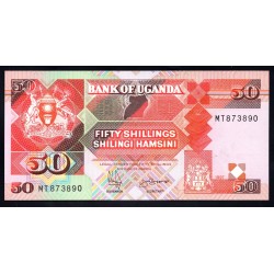 Уганда 50 шиллингов 1997 г. (UGANDA 50 shillings 1997) P 30с: UNC