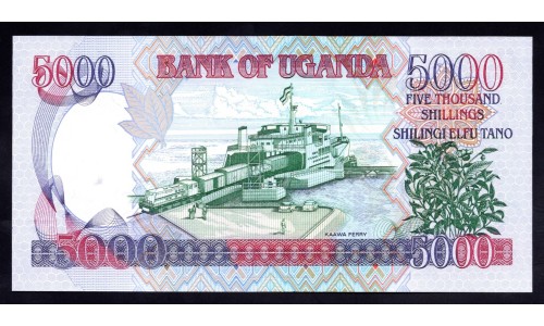 Уганда 5000 шиллингов 2000 г. (UGANDA  5000 shillings 2000) P 40а: UNC
