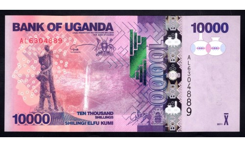 Уганда 10000 шиллингов 2011 г. (UGANDA  10000 shillings  2011) P 52b: UNC