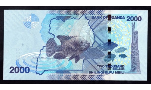 Уганда 2000 шиллингов 2019 года (UGANDA 2000 shillings 2019) P 50e: UNC