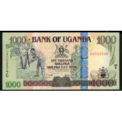 Уганда 1000 шиллингов 2005 года (UGANDA 1000 shillings 2005) P 43а: UNC