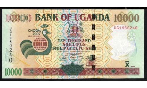 Уганда 10000 шиллингов 2007 г. (UGANDA  10000 shillings  2007) P 48: UNC